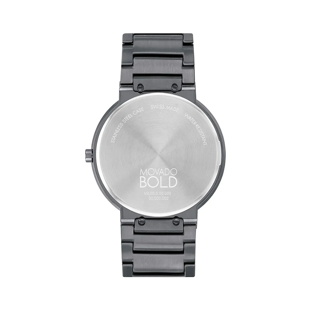 Bold Horizon Grey Ion-Plated Stainless Steel Bracelet Watch 3601076