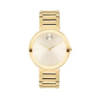 Bold Horizon Light Gold Ion-Plated Stainless Steel Bracelet Watch