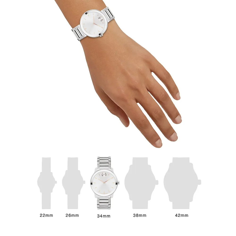 Bold Horizon Stainless Steel Bracelet Watch 3601090