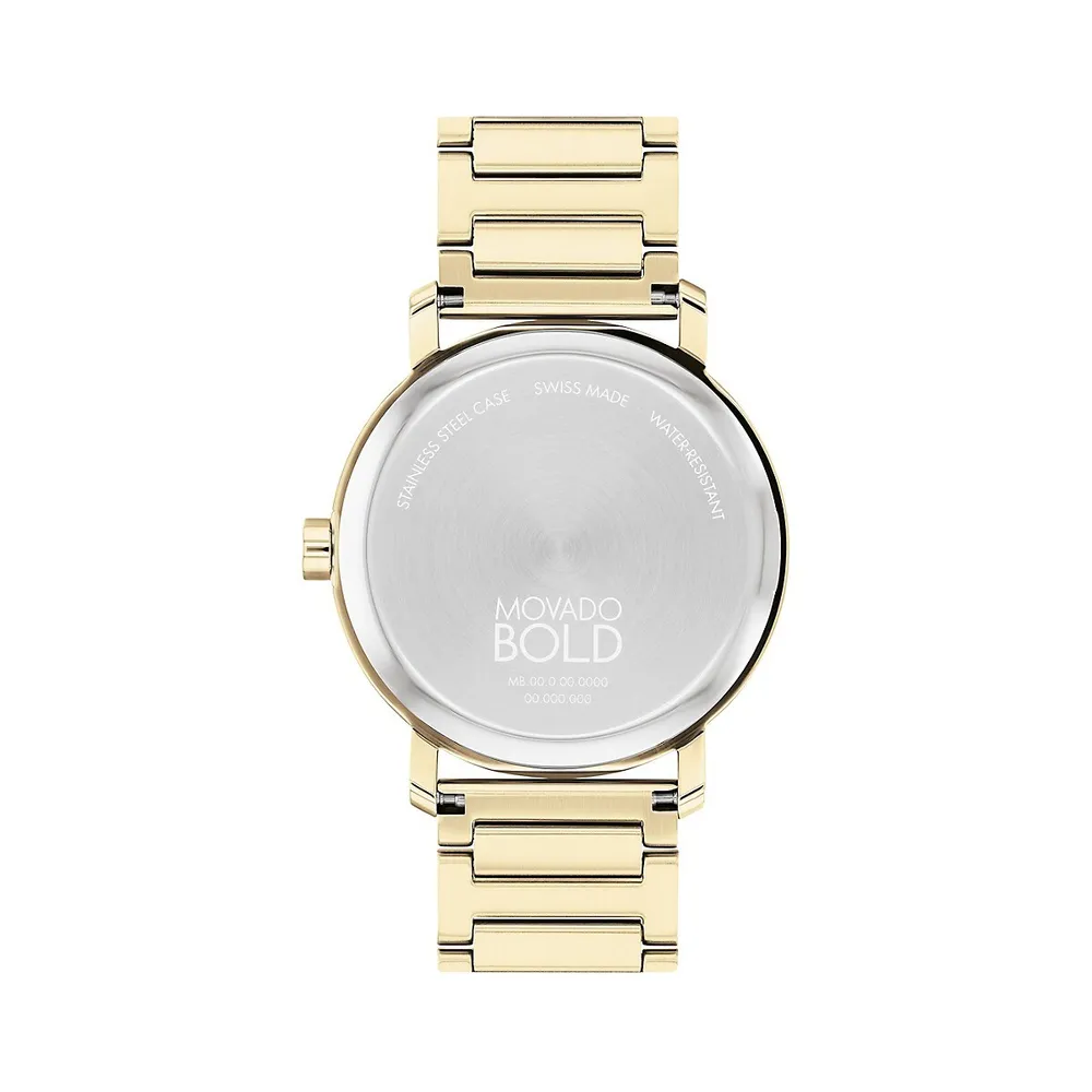 Bold Evolution 2.0 Goldtone Iconic-Plated Stainless Steel Bracelet Watch 3601095