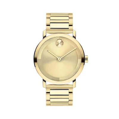 Bold Evolution 2.0 Goldtone Iconic-Plated Stainless Steel Bracelet Watch 3601095