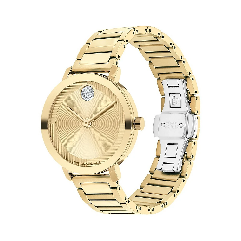 Evolution 2.0 Goldtone Ionic-Plated Stainless Steel Bracelet Watch 3601106