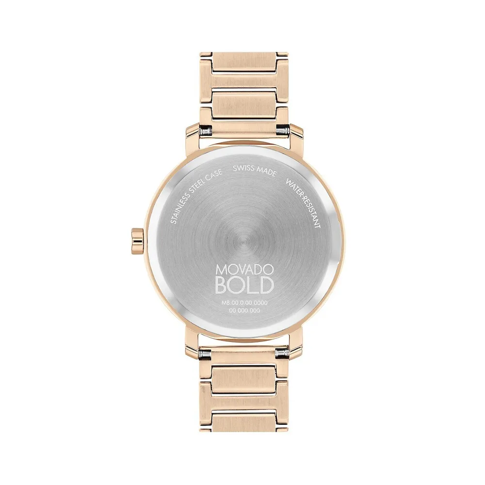 Evolution 2.0 Rose Goldtone Ionic-Plated Stainless Steel Bracelet Watch 3601107