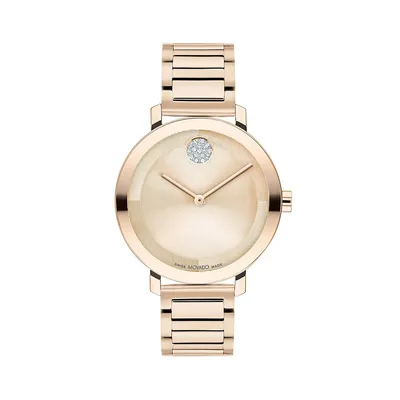Bold Evolution 2.0 Rose Goldtone Ionic-Plated Stainless Steel Bracelet Watch 3601107