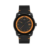 Bold TR90 & Leather Strap Watch