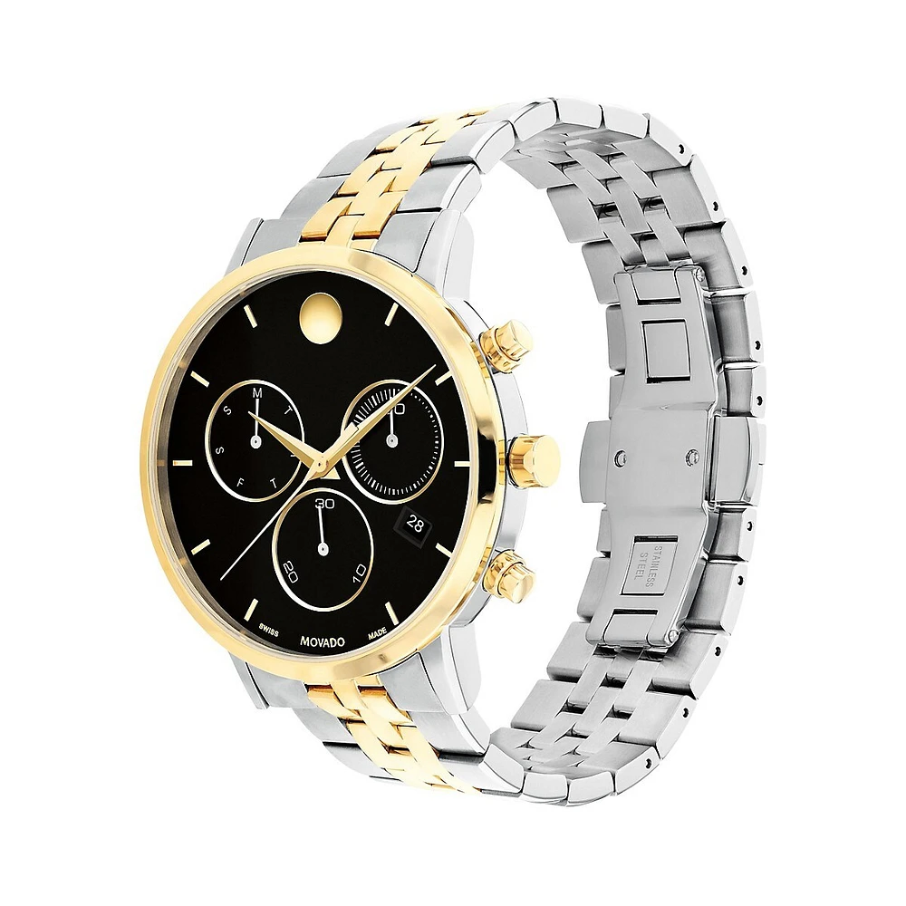 Museum Classic Chrono Two-Tone Stainless Steel Bracelet Watch 0607777