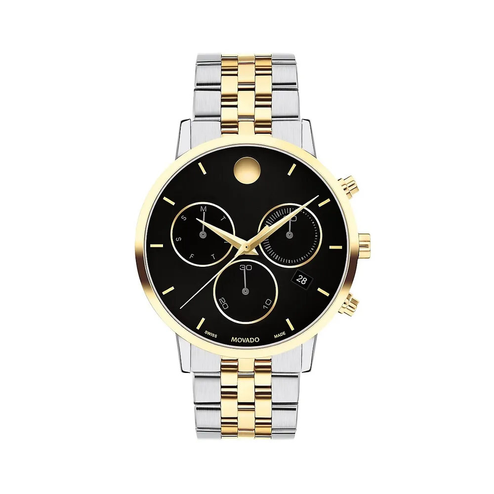 Museum Classic Chrono Two-Tone Stainless Steel Bracelet Watch 0607777