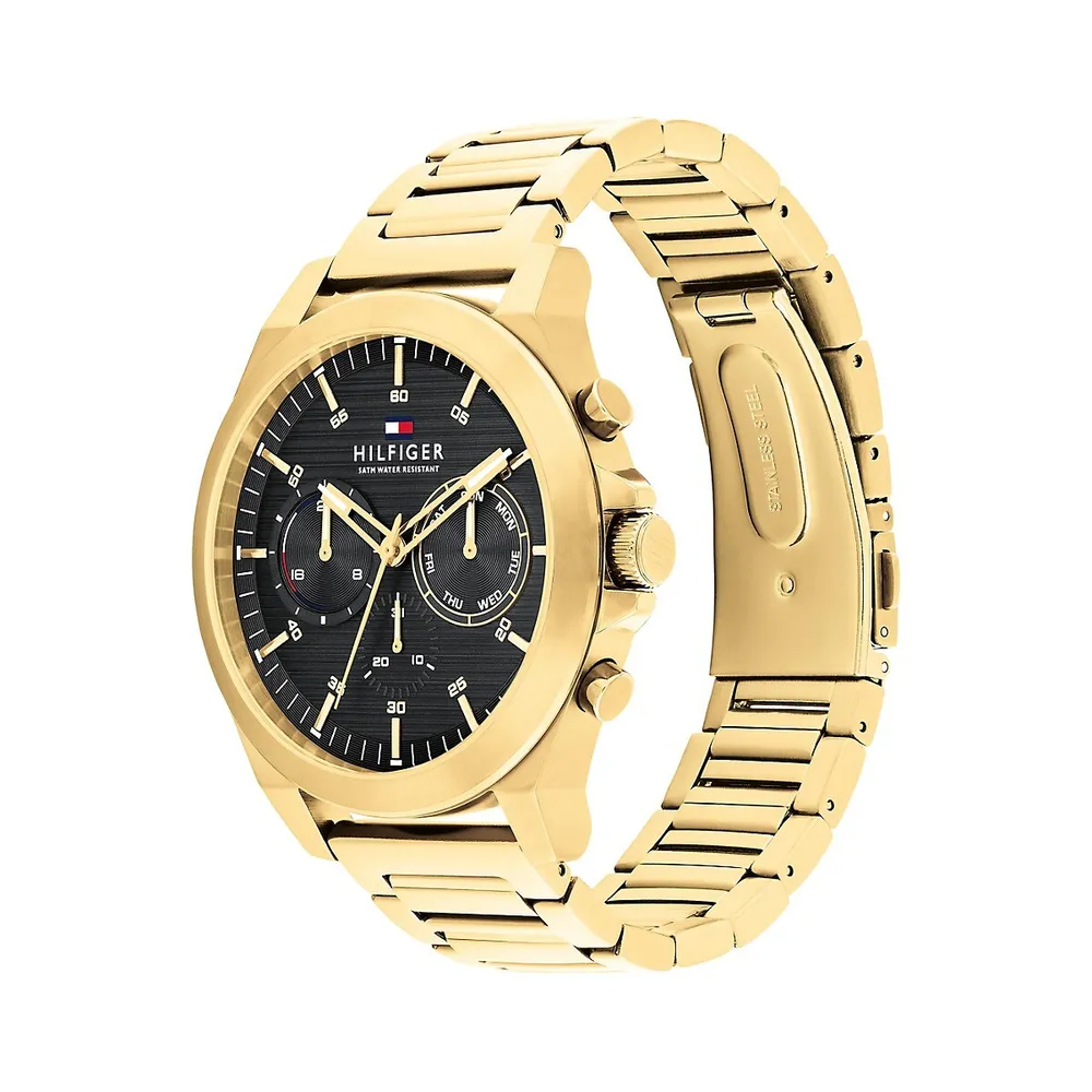 Chronograph Goldplated Bracelet Watch 1710520