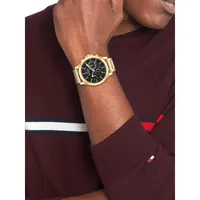 Chronograph Goldplated Bracelet Watch 1710520