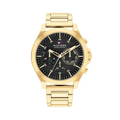 Montre-bracelet chronographe plaquée or 1710520