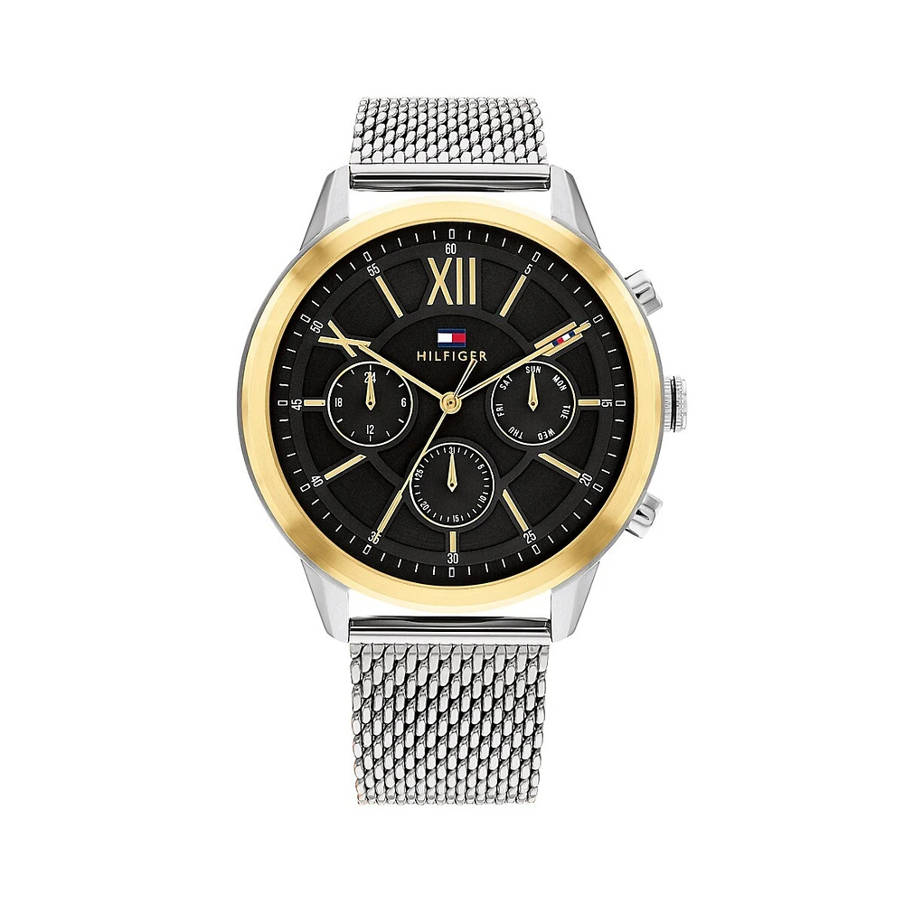 Montre-bracelet chronographe en acier inoxydable deux tons 1710528