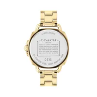 Tatum Goldtone Stainless Steel Crystal-Marker Bracelet Watch 14504157