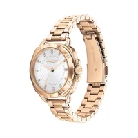 Tatum Rose Goldtone Stainless Steel Crystal-Marker Bracelet Watch 14504158