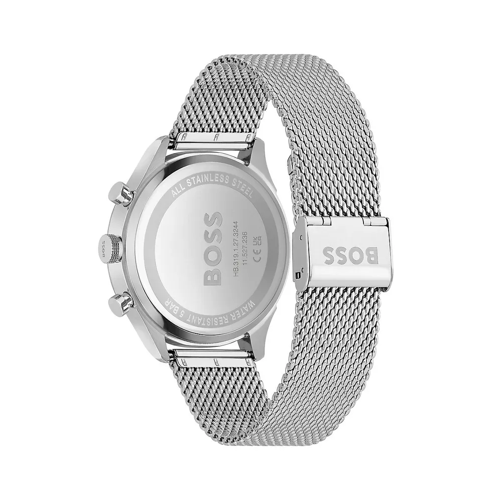 Gregor Stainless Steel Mesh Bracelet Chronograph Watch 1514052