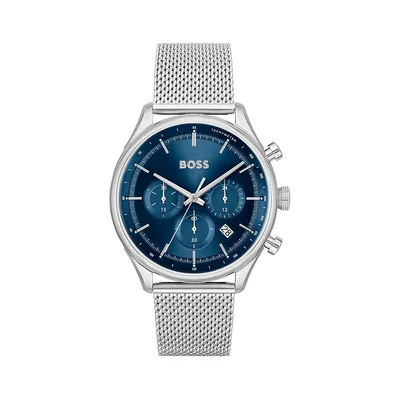 Gregor Stainless Steel Mesh Bracelet Chronograph Watch 1514052