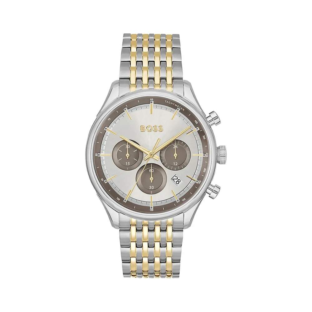 Gregor Two-Tone Stainless Steel Bracelet Chronograph Watch 1514053