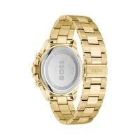 Troper Goldtone Ionic-Plated Steel Chronograph Bracelet Watch 1514059