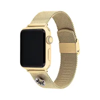 Bracelet de montre Apple à breloque rose thé en maille ton or 38, 40, 41 mm 14700206