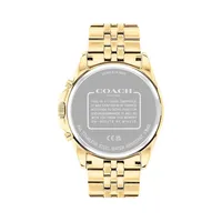 Greyson Ion-Plated Goldtone Stainless Steel Chronograph Bracelet Watch 14602657