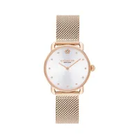 Elliot Rose-Goldtone Stainless Steel Mesh Bracelet Watch 14504222