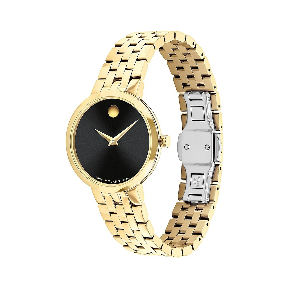 Museum Classic Gold PVD Stainless Steel Bracelet Watch 0607847