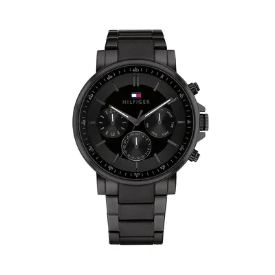 Tyson Black Ionic Plated Bracelet Chronograph Watch 1710590