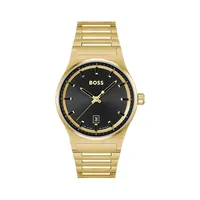 Candor Ion-Plated Goldtone Stainless Steel Bracelet Watch 1514077