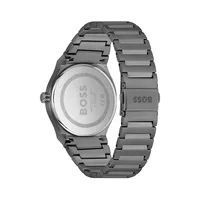 Candor Ion-Plated Gray Stainless Steel Bracelet Watch 1514078