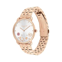 Elliot Rose Goldtone Ion-Plated Steel Bracelet Watch 14504285