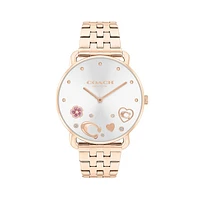 Elliot Rose Goldtone Ion-Plated Steel Bracelet Watch 14504285