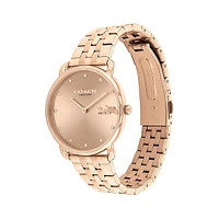 Elliot Rose Goldtone Ion-Plated Steel Bracelet Watch
