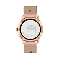 Elliot Rose Goldtone Ion-Plated Steel & Leather Strap Watch 14504295