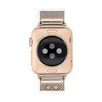 Apple Straps Ion-Plated Rose Goldtone Mesh Apple Watch Replacement Bracelet - 20MM 14700240