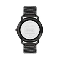 Elliot Black Ionic-Plated Stainless Steel Mesh Bracelet Watch 14504340