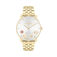 Elliot Thin Goldtone Ion-Plated Steel Bracelet Watch 14504349