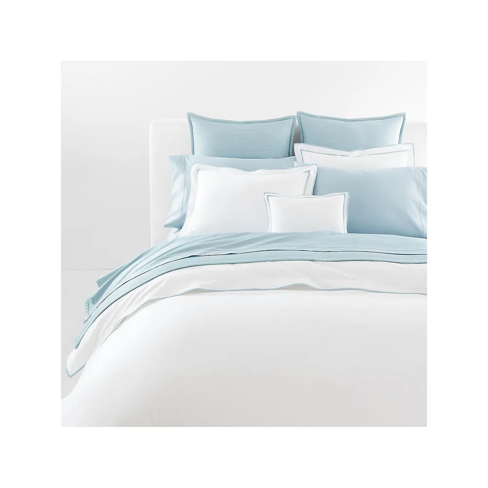 ​Spencer 300 Thread Count Cotton Sateen Border Pillow Sham