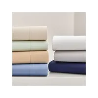 Sloane Antimicrobial 200 Thread Count Cotton Percale 4-Piece Sheet Set