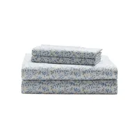 Eva Leaf 230 Thread Count Cotton Sateen 4-Piece Sheet Set