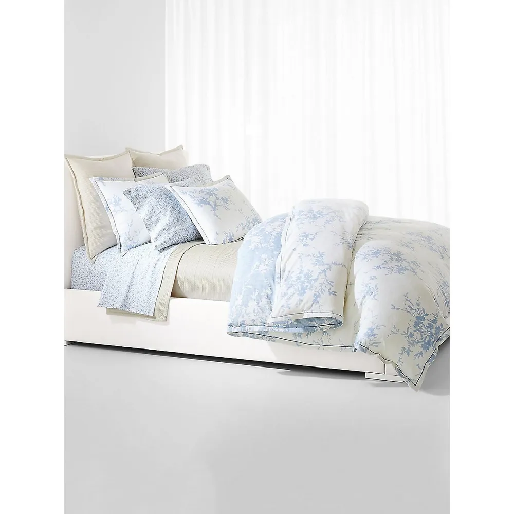 Eva Leaf 230 Thread Count Cotton Sateen 4-Piece Sheet Set