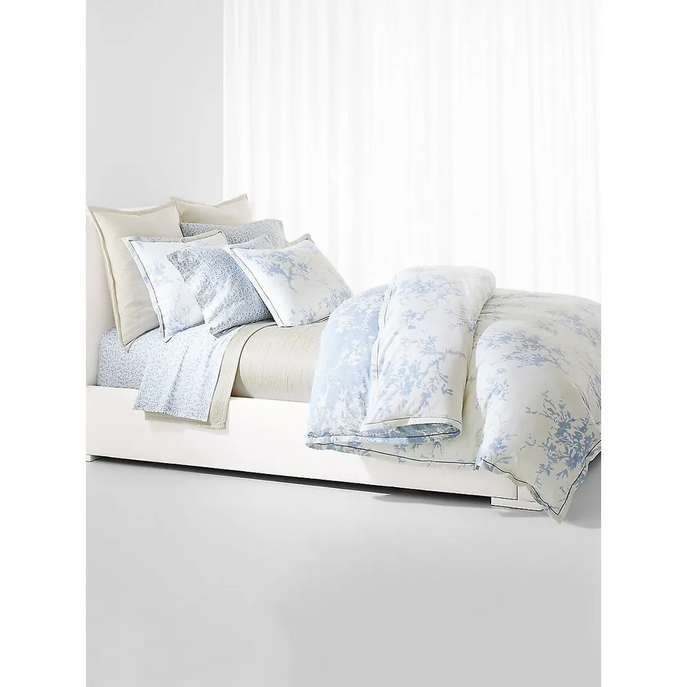 Eva Leaf 230 Thread Count Cotton Sateen 4-Piece Sheet Set