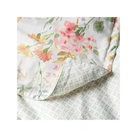 Marguerite Floral 230 Thread Count Cotton 3-Piece Duvet Cover Set