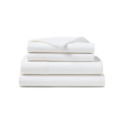 Kent 200 Thread Count Cotton-Linen 4-Piece Sheet Set