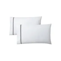 Spencer Cable Embroidery Sateen 4-Piece Sheet Set