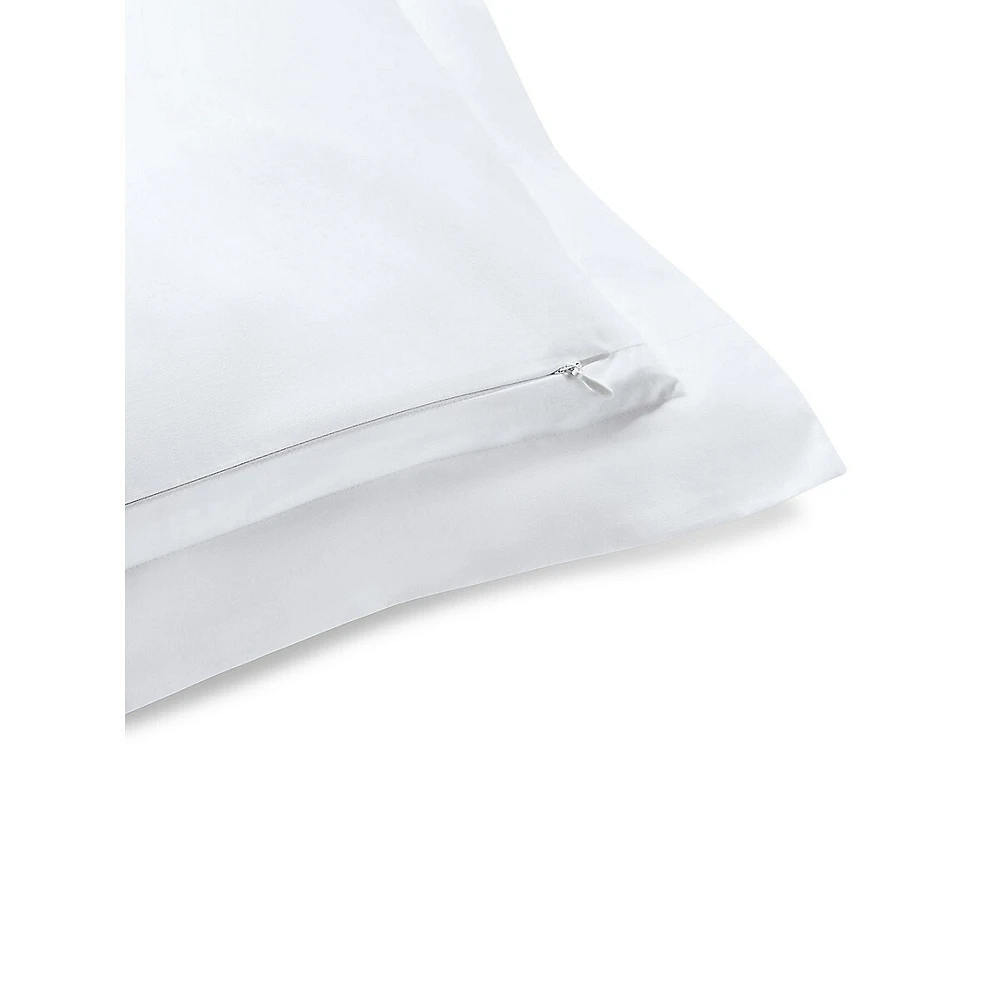 Spencer 300 Thread Count Cotton Sateen Cable-Embroidered Euro Sham