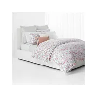 Melanie Floral Slub Cotton 3-Piece Duvet Cover Set