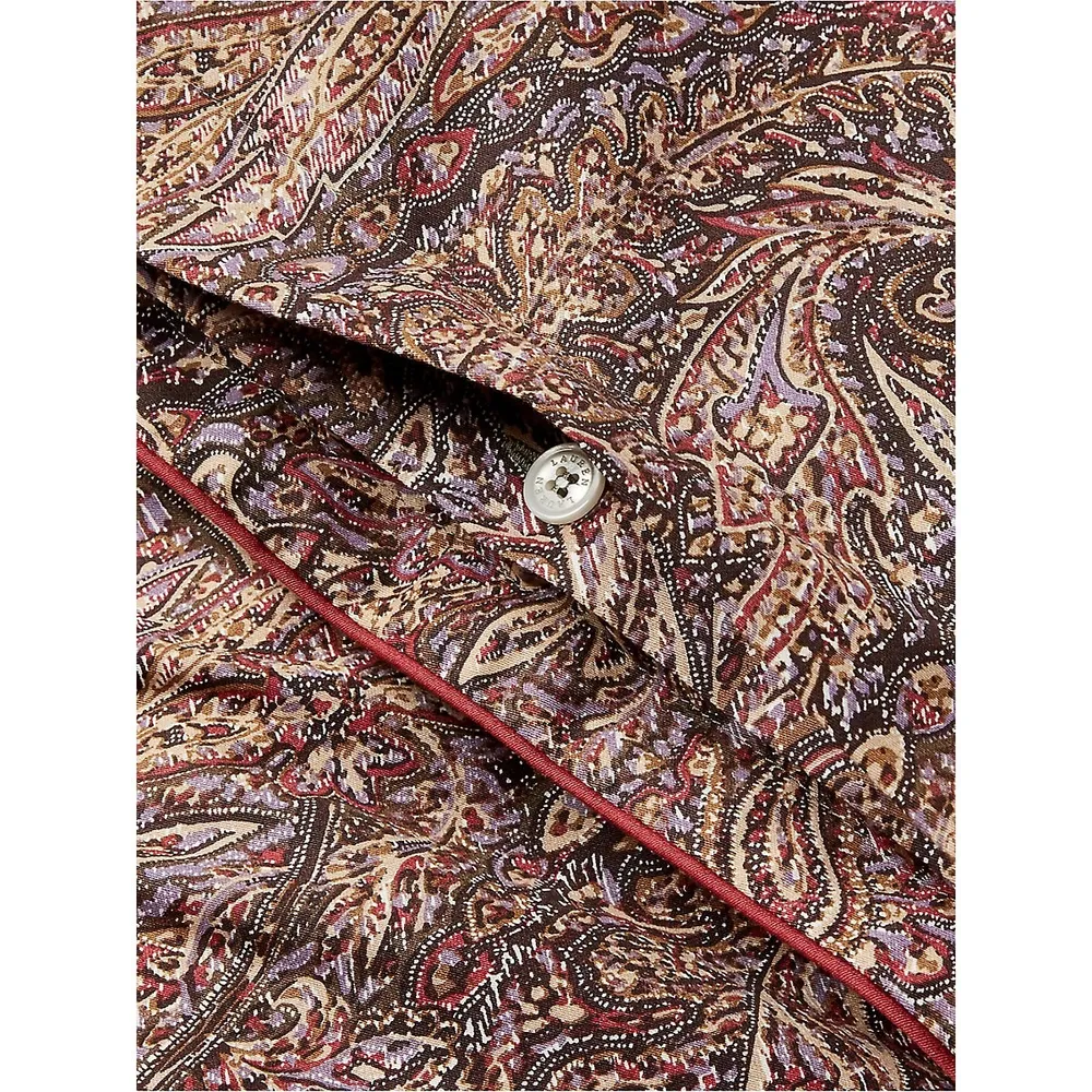 Hallie Paisley 230 Count Cotton Sateen 3-Piece Duvet Cover Set