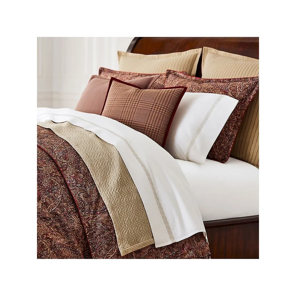 Hallie Paisley 230 Count Cotton Sateen 3-Piece Duvet Cover Set