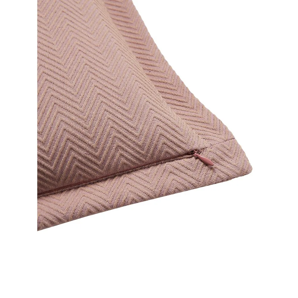 Hallie Herringbone Throw Pillow