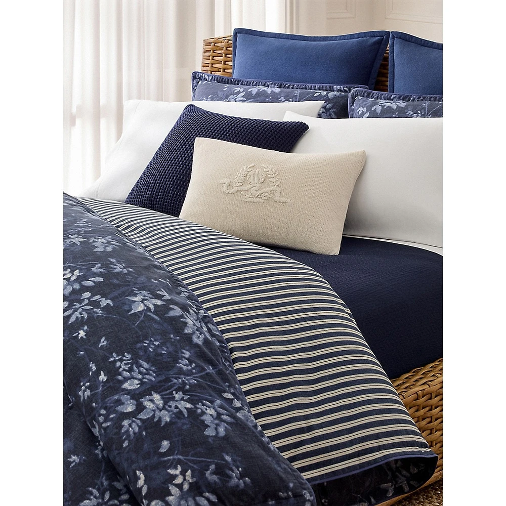 Caterina 3-Piece Floral Cotton Percale Duvet Cover Set