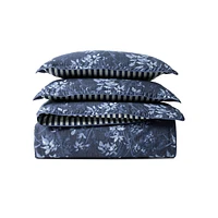 Caterina 3-Piece Floral Cotton Percale Duvet Cover Set